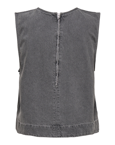 Only - Dorsi Denim Top - Medium Grey Denim